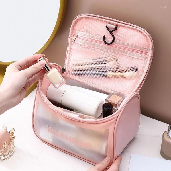 Bolsas de almacenamiento Ins Style Bolsa de cosméticos multifuncional para mujeres Lavado portátil impermeable Natación Estuche de viaje para el hogar 2024