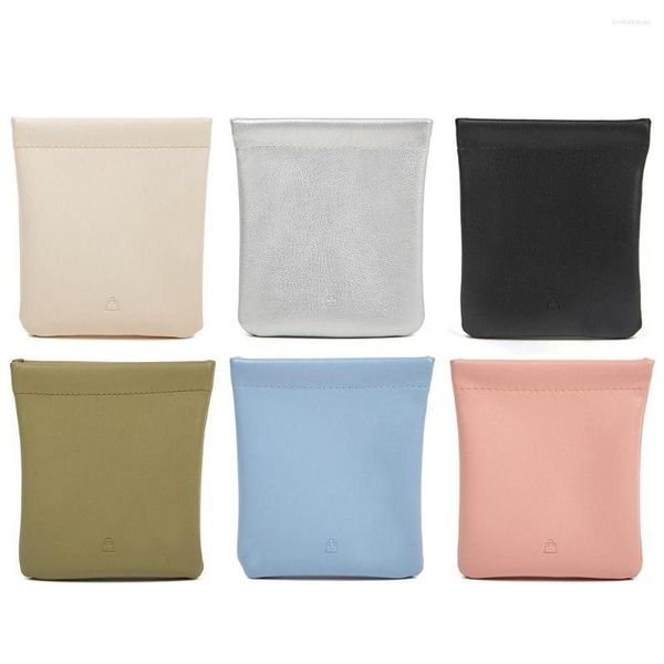 Sacs de rangement Ins Style étui de protection portable serviette tante serviette sac cosmétique bouche rouge