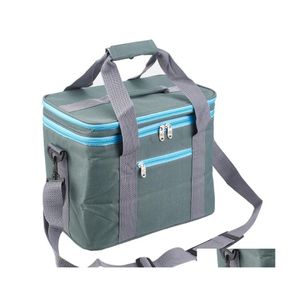 Opbergtassen Geadeld thermische koeler picknickzak grote opvouwbare draagtas lunchbox frisdrank met tafelgerei Pocket waterdichte druppel de DHX5A