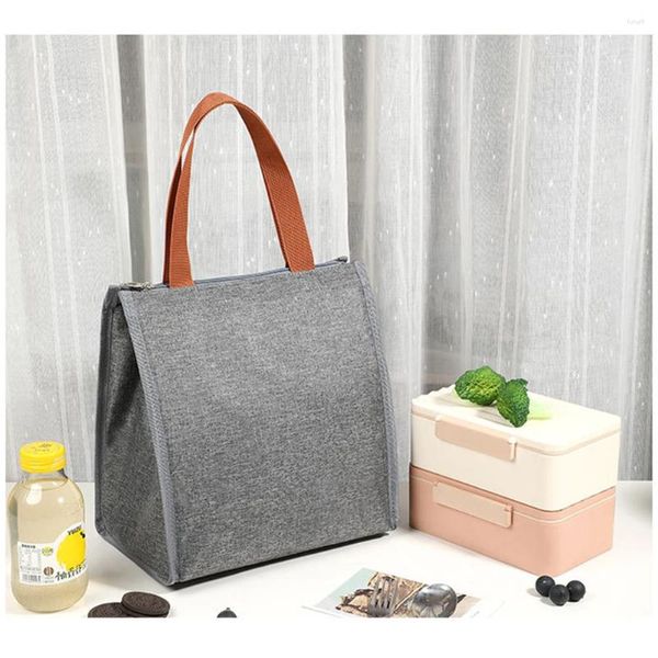 Bolsas de almacenamiento Bolsa aislada Enfriamiento portátil Gran capacidad con película de aluminio catiónico Enfriador de bolsillo interior para acampar Picnic en la playa