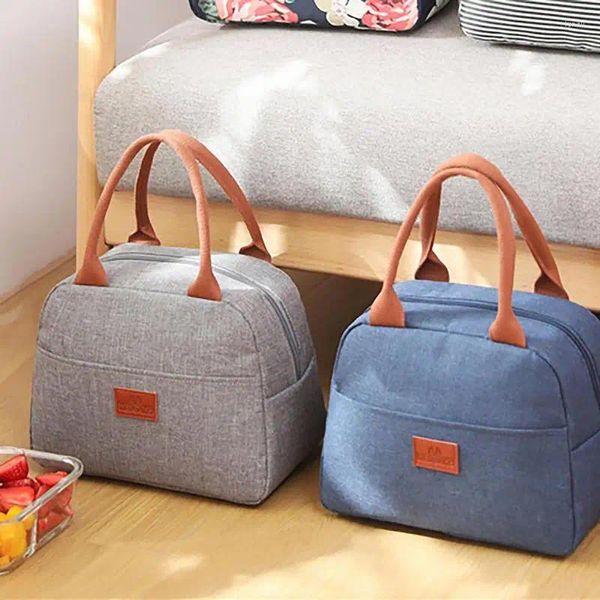 Sacs de rangement sac à lunch isolée portable bento bento pack réutilisable Boîte à étanche