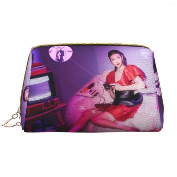 Sacs de rangement Itzys Kpop Star Girl Group Cosmetic Sac Cosmetic Fof