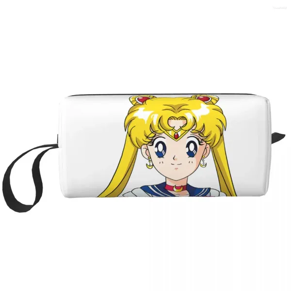 Sacs de rangement japonais manga manga marin maquillage sac femme voyage organisateur cosmétique mignon anime lune fille toitrante