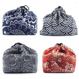 Opbergtassen Japanse stijl lunchbox tas Bento Tote zak draagbare reispicknicktheetets