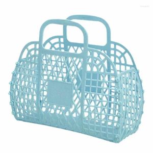 Bolsas de almacenamiento Jelly Tote Bag Color brillante Purse Purse Regal Basket Beach para niños Halloween Bridal de Halloween