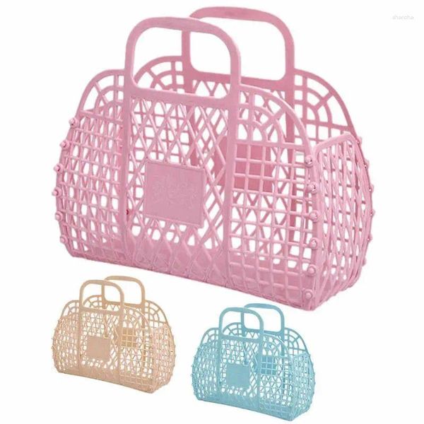 Sacs de rangement Tote Tote Couleur Bright Girls Pourse Planche de plage Pâques Pâques Reutilisables Sac-cadeau pour enfants