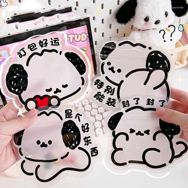 Sacs de rangement kawaii caricatures chiens de petit sac en plastique