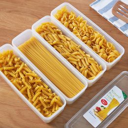 Sacs de stockage Cuisine Nouilles Spaghetti Conteneur PP Ménage Boîte De Conservation Des Céréales Avec Couvercle Alimentaire