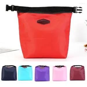 Opbergzakken keuken waterdichte lunchbox tas zipper draagbare thermisch geïsoleerde koeler picknick bento container zakje