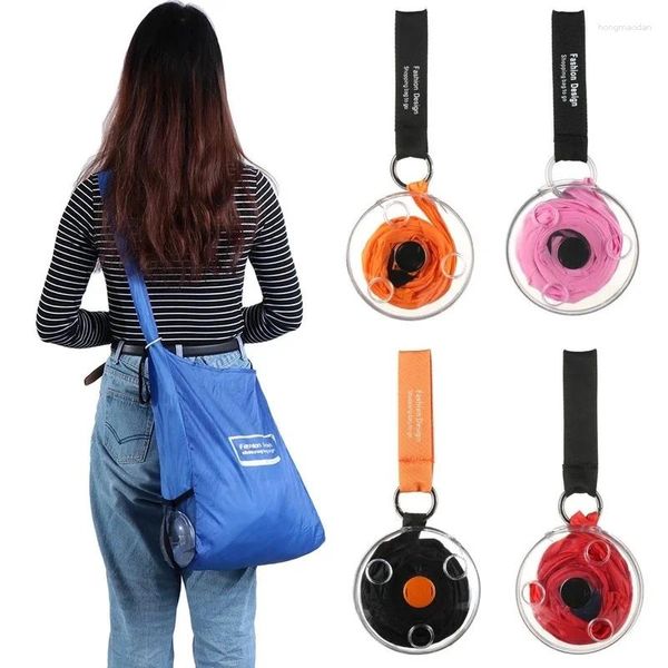 Bolsas de almacenamiento Bolsa plegable de gran capacidad Portátil Disco pequeño Mini comestibles para viajes Supermercado