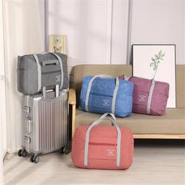 Sacs de rangement Sac à bagages de grande capacité pour l'emballage Cube Vêtements Sous-vêtements Cosmétique Organisateur de voyage Accessoires de toilette Accessoires