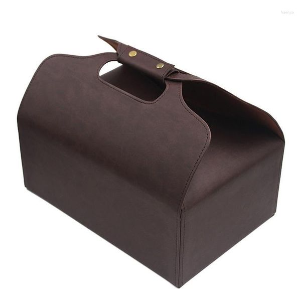 Sacs de rangement Grand coffret cadeau en cuir Sac cadeau de fête Montre Plateau de luxe Anniversaire