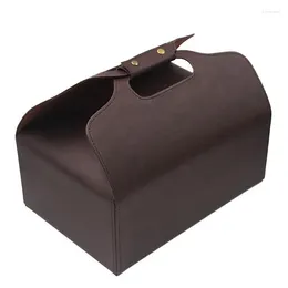 Storage Bags Large Leather Gift Box Party Favor Bag Case Birthday Luxury Tray Jewelry Pouch