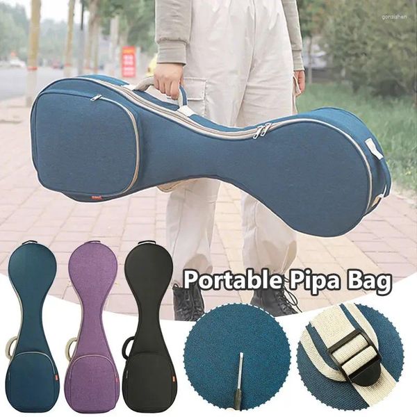 Bolsas de almacenamiento Gran estuche de transporte de pipa a prueba de golpes para adultos y niños bolsas de instrumentos musicales soporte universal