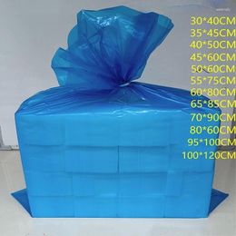 Bolsas de almacenamiento de gran tamaño azul antiestático electricidad bolsa de plástico producto electrónico engrosamiento transparente embalaje de boca plana