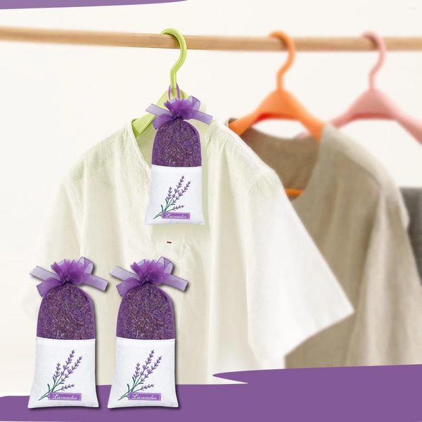 Sacs de rangement Lavender Dry Set de 8 pour la garde-robe Datoir de gym