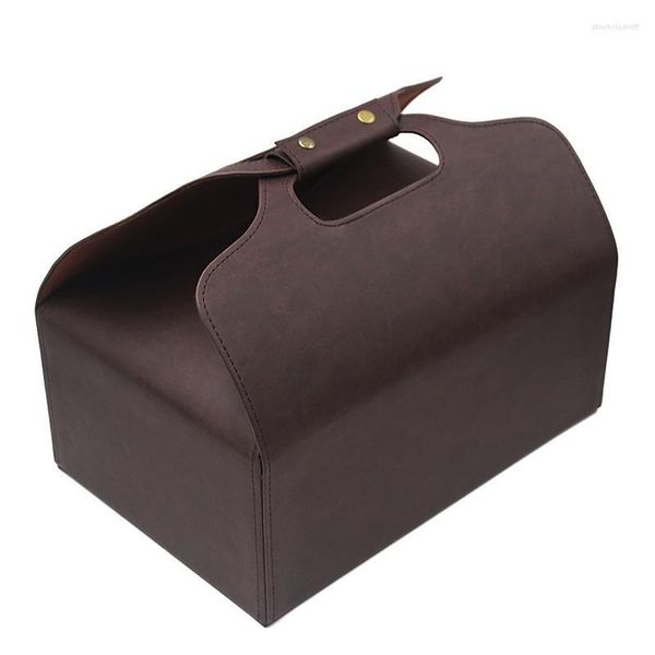 Sacs de rangement Boîte cadeau en cuir Sac cadeau de fête Montre Plateau de luxe Bijoux d'anniversaire