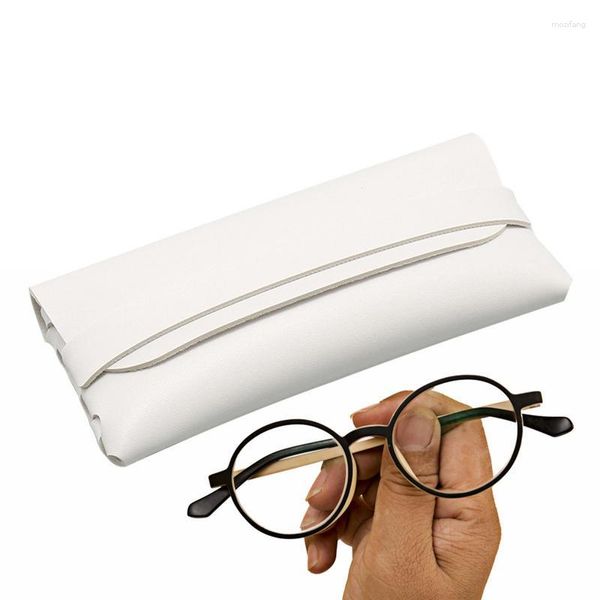 Sacs de rangement étui à lunettes en cuir lunettes de soleil résistant à l'usure étanche et portable tient dans la poche sac à dos