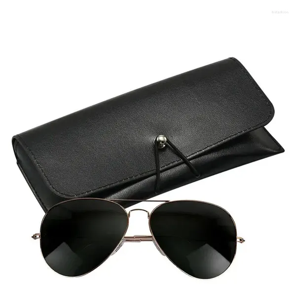 Sacs de rangement en cuir lunettes de soleil verres de sacs d'hommes de lecture de boîte de téléphone porte-coquille dur pour voyager à l'extérieur