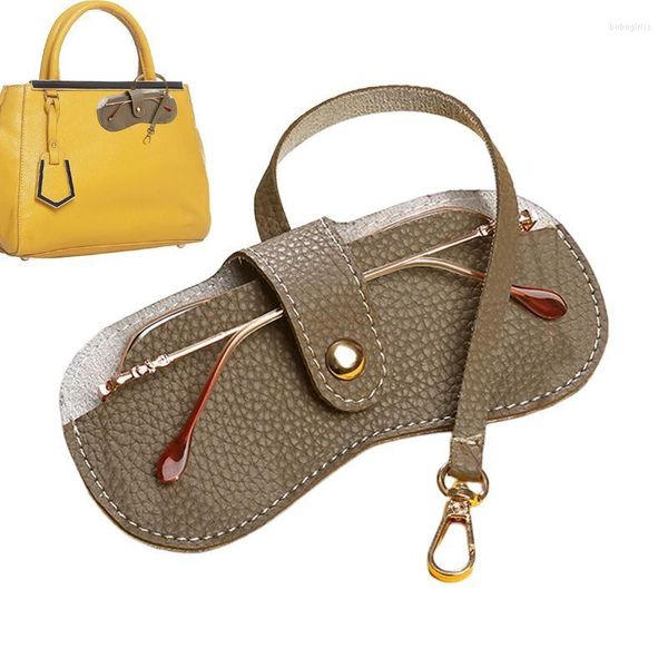 Sacs de rangement en cuir lunettes de soleil sac mode pochette mince lunettes PU étui souple lunettes manchon pour