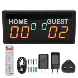 Sacs de rangement LED Score Digital Score avec un tableau de bord portable de table électronique à distance de 1,8 pouce pour le football de basket-ball de badminton