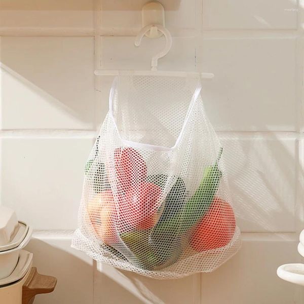 Sacs de rangement Lingerie Sac à linge Mesh Vêtements suspendus Porte-épingle Multifonction Fruit Blanc Multi-usages Peg avec crochet Voyage