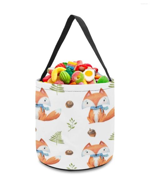 Bolsas de almacenamiento Little Pinecone Cesta de dibujos animados Candy Bucket Bolsa portátil para el hogar Cesta para niños Juguetes Suministros de decoración para fiestas