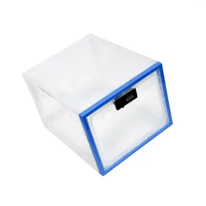 Sacs de rangement Boîte verrouillable en plastique bac à l'épreuve des enfants et blanc