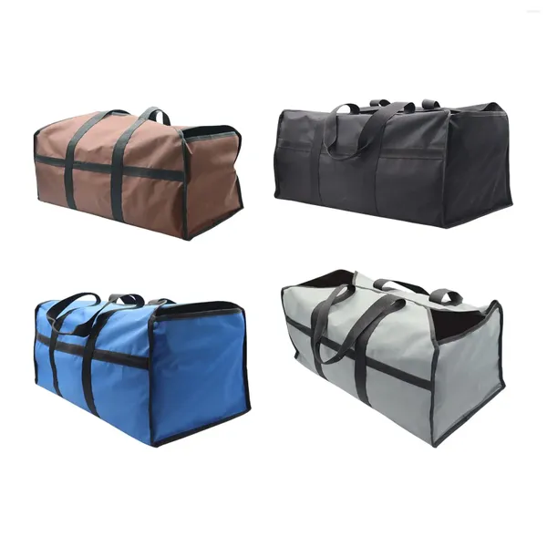 Sacs de rangement porte-bûches sac fourre-tout robuste avec poignées pour Camping BBQ Barbecue cheminée poêle accessoires bois