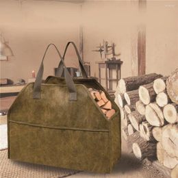 Bolsas de almacenamiento POTO DE REGACIÓN Color sólido Fuego de fuego resistente transportando madera de madera espesada almohadilla para almohadillas para el hogar
