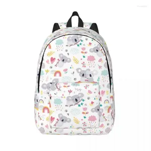 Sacs de rangement Belle Koala Bear Cartoon Bagpack Fille Kid Student Schoolbag Bookbag Daypack Cadeaux d'anniversaire pour enfants fille