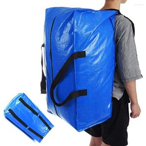 Sacs de rangement Sac à bagages Extra Large Organisateur de vêtements Poignées solides Anti-poussière Utile Pliable Mobile Quilt Emballage de vêtements