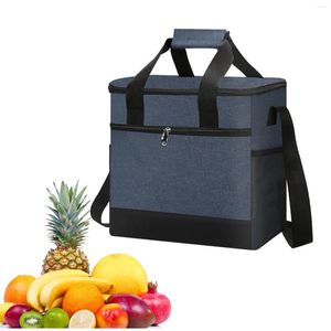 Sacs de rangement sac à lunch Boîte isolée thermique imperméable portable pour femme manchette gastronomie oxford refroidisseur