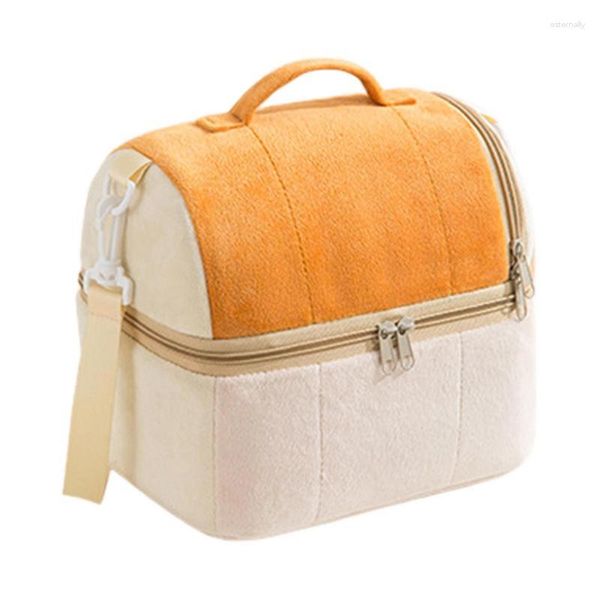 Bolsas de almacenamiento Caja de almuerzo Contenedor refrigerador Portátil de alta capacidad Bolsos de alimentos impermeables Estuche Bolsa aislada para la escuela