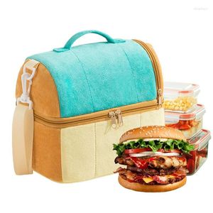 Sacs de rangement sac à lunch boîte conteneur Portable haute capacité alimentaire fourre-tout étanche thermique refroidisseur sacs à main étui pour