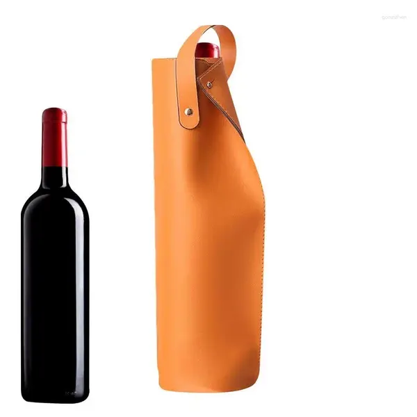 Bolsas de almacenamiento botella de vino de cuero PU luxury