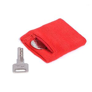 Sacs de rangement Ly Travel Sweatband Running Wrist Wallet Key Sport Wristband With Zipper Pocket TE889