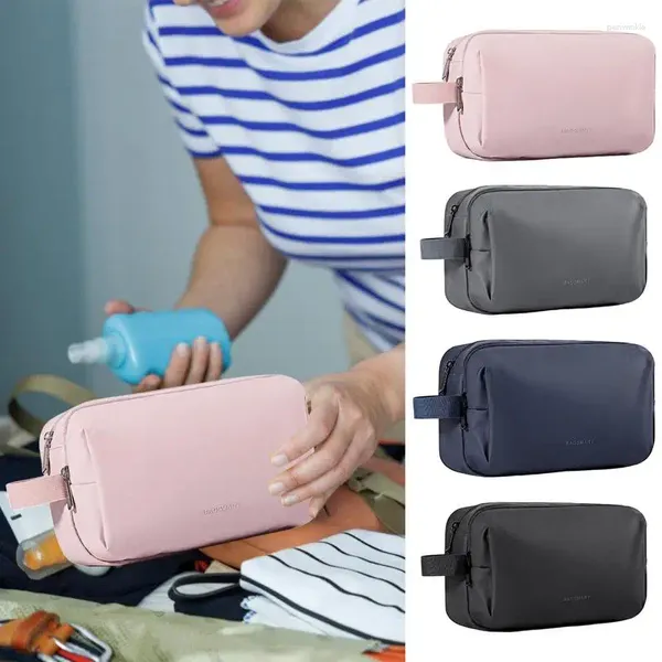 Bolsas de almacenamiento Bolsa de maquillaje con divisores Divisores Multifuncionales Cepillos impermeables a impermeables Contaking Accesorios para el hogar