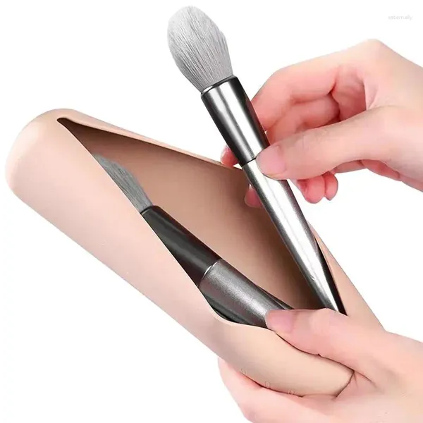 Sacs de rangement Makeup Brush Brushers Portable Personal Artist Artist Case Cosmetic Sac Pouching uniquement