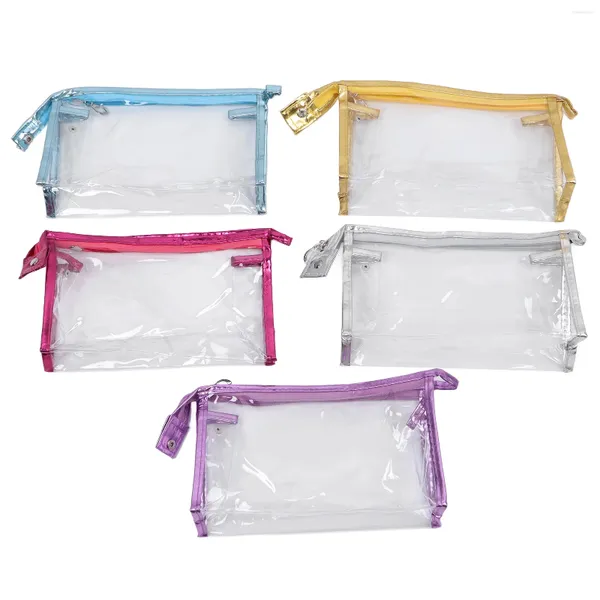 Sacs de rangement Makeup Toitrage Pouche étanche PORTABLE PVC SAG COSMÉTIQUE CARD