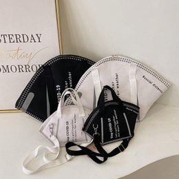 Sacs de rangement sac de masque avec bandoulière dames shopping unique conception de conception unique tendance