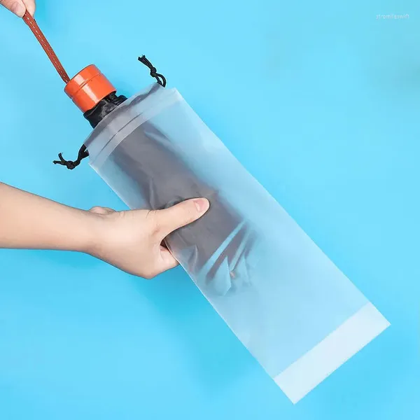 Le stockage met en sac l'organisateur imperméable de parapluie de sachet en plastique transparent mat pour l'emballage à la maison