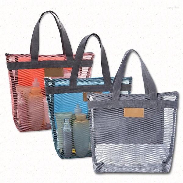 Bolsas de almacenamiento Sports Sports Bold Bag Beach Tool Toof Toall Bolsh Mesh Sequel y separación húmeda