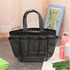 Sacs de rangement en maille, sac de douche à séchage rapide, sac de maquillage, panier de magasin de cosmétiques, ensemble de voyage Portable, bain d'orteils