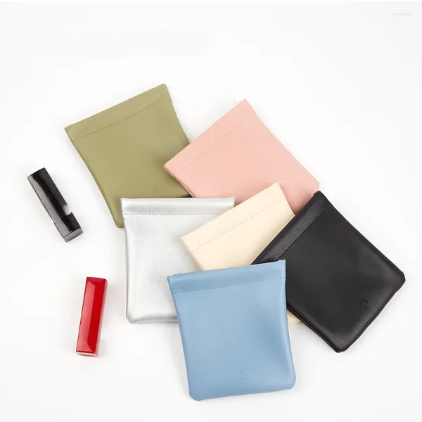 Bolsas de almacenamiento Estilo Instagram minimalista Bolsa de maquillaje Mini lápiz labial Tía Toalla Accesorio para auriculares portátil Funda protectora