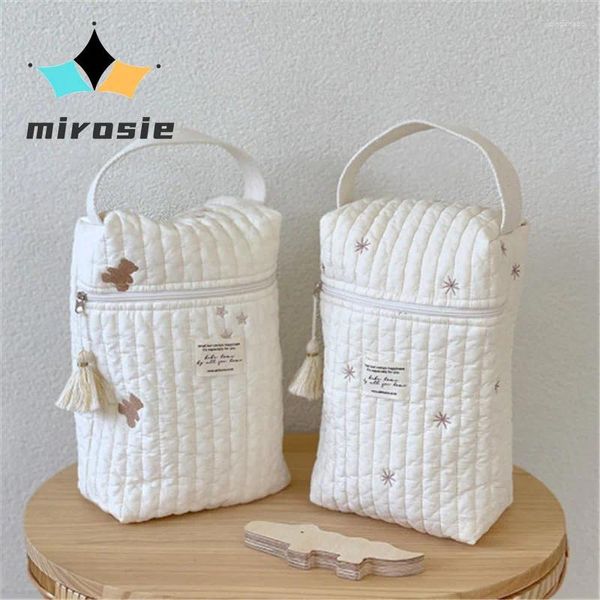 Sacs de rangement Mirosie Mommy Sac multifonctionnel Broided Portal Matenal and Baby Baby Postroller Hanging Care Tool
