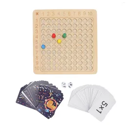 Sacs de rangement Montessori Multiplication Board Math Math Jouets éducatifs intéressants pour préscol