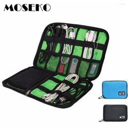 Sacs de rangement Moseko ACCESSOIRES ÉLECTRONIQUES SAG BAG ORGANISATION NYLON POUR LIGNE DE DATE CARDE SD CABLE DIGILE CABLE DIGITAL