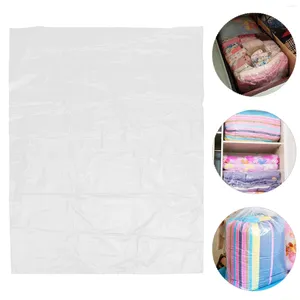 Sacs de rangement en plastique transparent pour vêtements, sacs de rangement mobiles, couette résistante à l'usure
