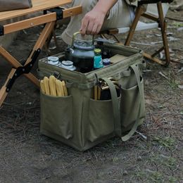Sacs de rangement outil multifonction de transport de sacs Oxford Tissu de grande capacité en plein air de camping ongles de pile à tools